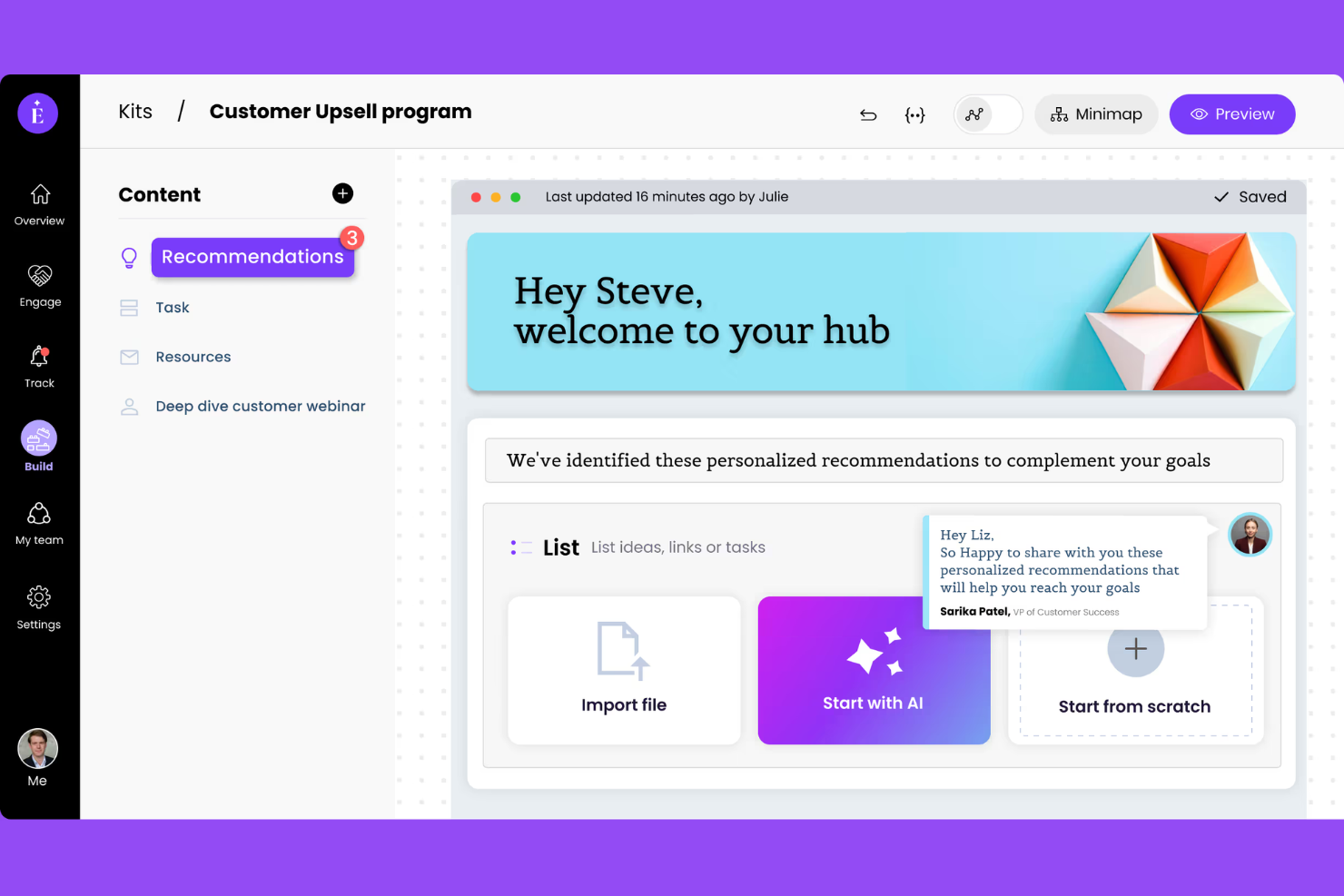 EverAfter screenshot - 10 Mejores herramientas de IA para éxito del cliente en 2026