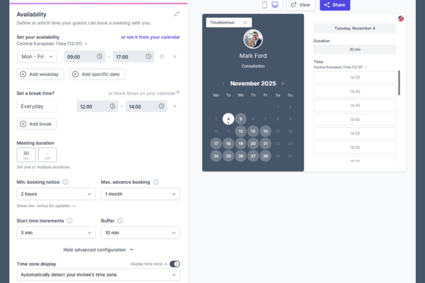 Koalendar screenshot - 10 migliori alternative a Doodle per il 2026