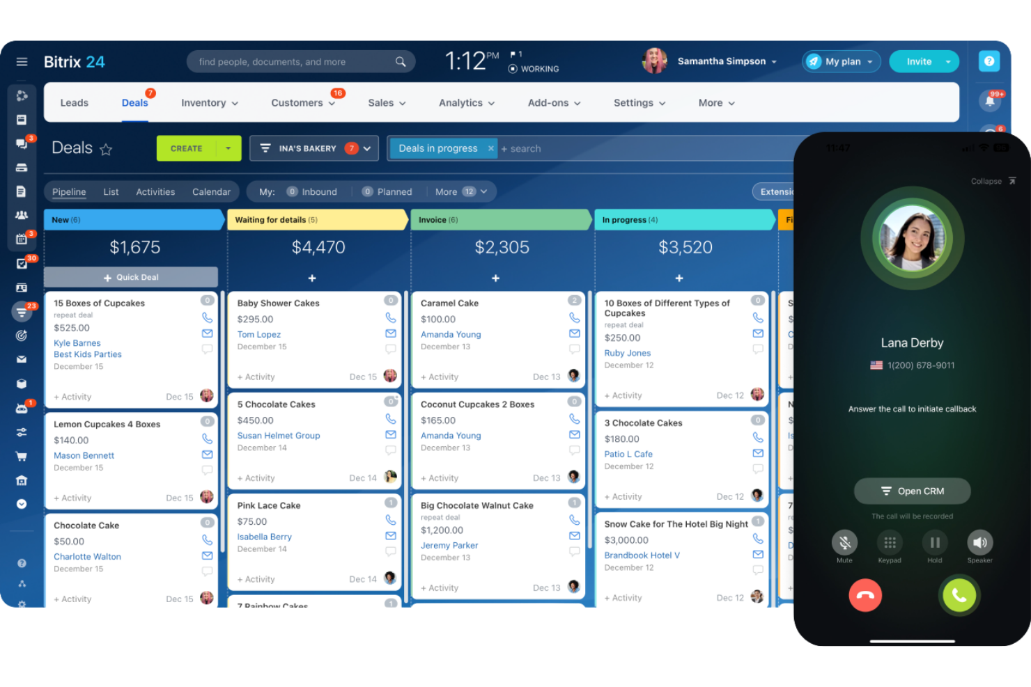 Bitrix24 screenshot - 10 Mejores Competidores de Freshworks en 2026