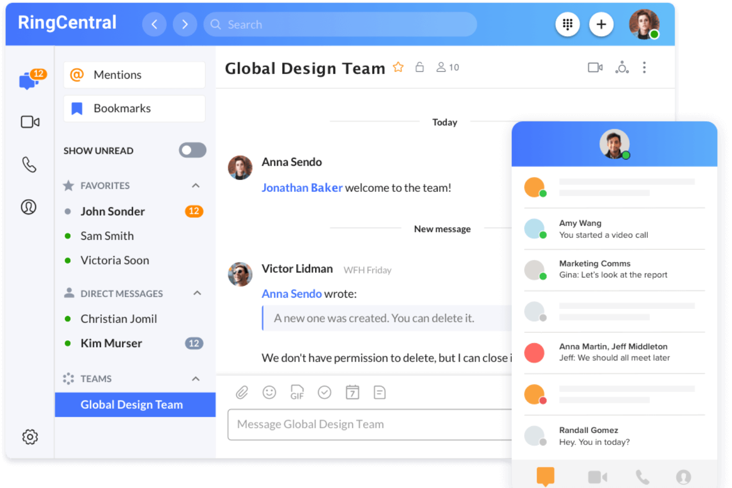 RingCentral screenshot - Le 10 migliori alternative a OpenPhone nel 2026