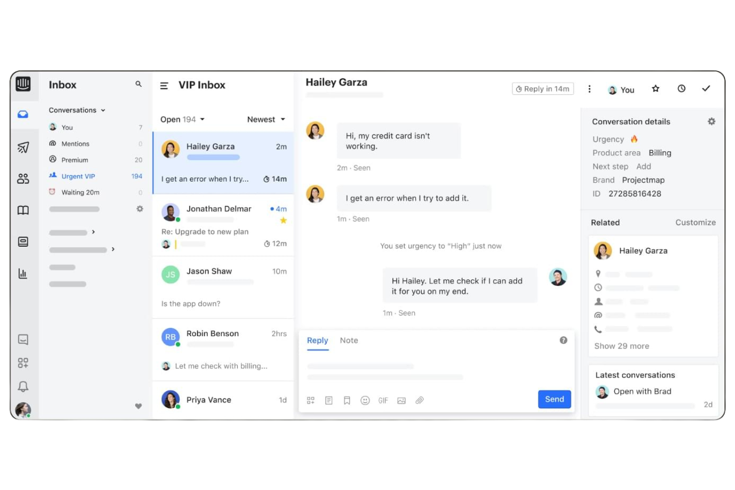 Intercom screenshot - 10 Migliori Soluzioni di Assistenza Clienti AI nel 2026
