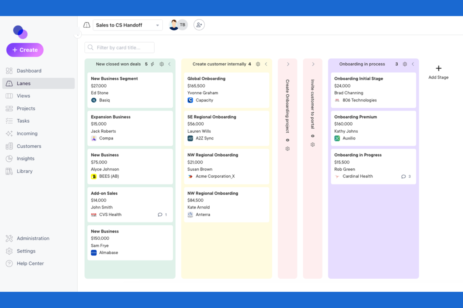 OnRamp screenshot - 10 Migliori piattaforme di onboarding clienti con IA nel 2026
