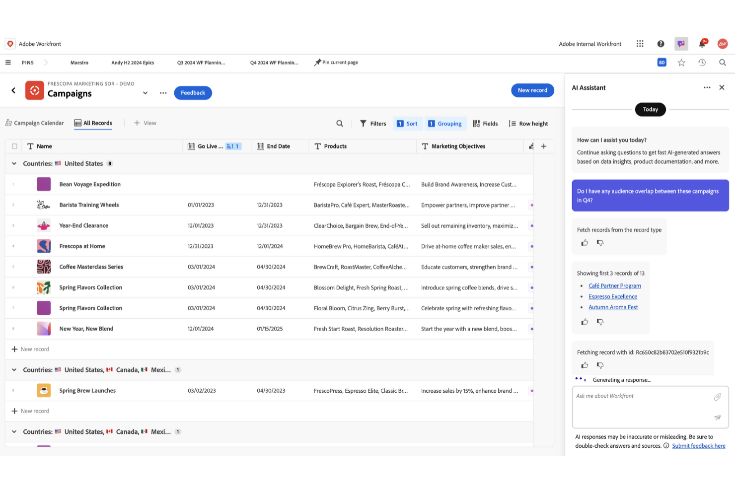 Adobe Workfront screenshot - 10 Mejores Competidores de Freshworks en 2026