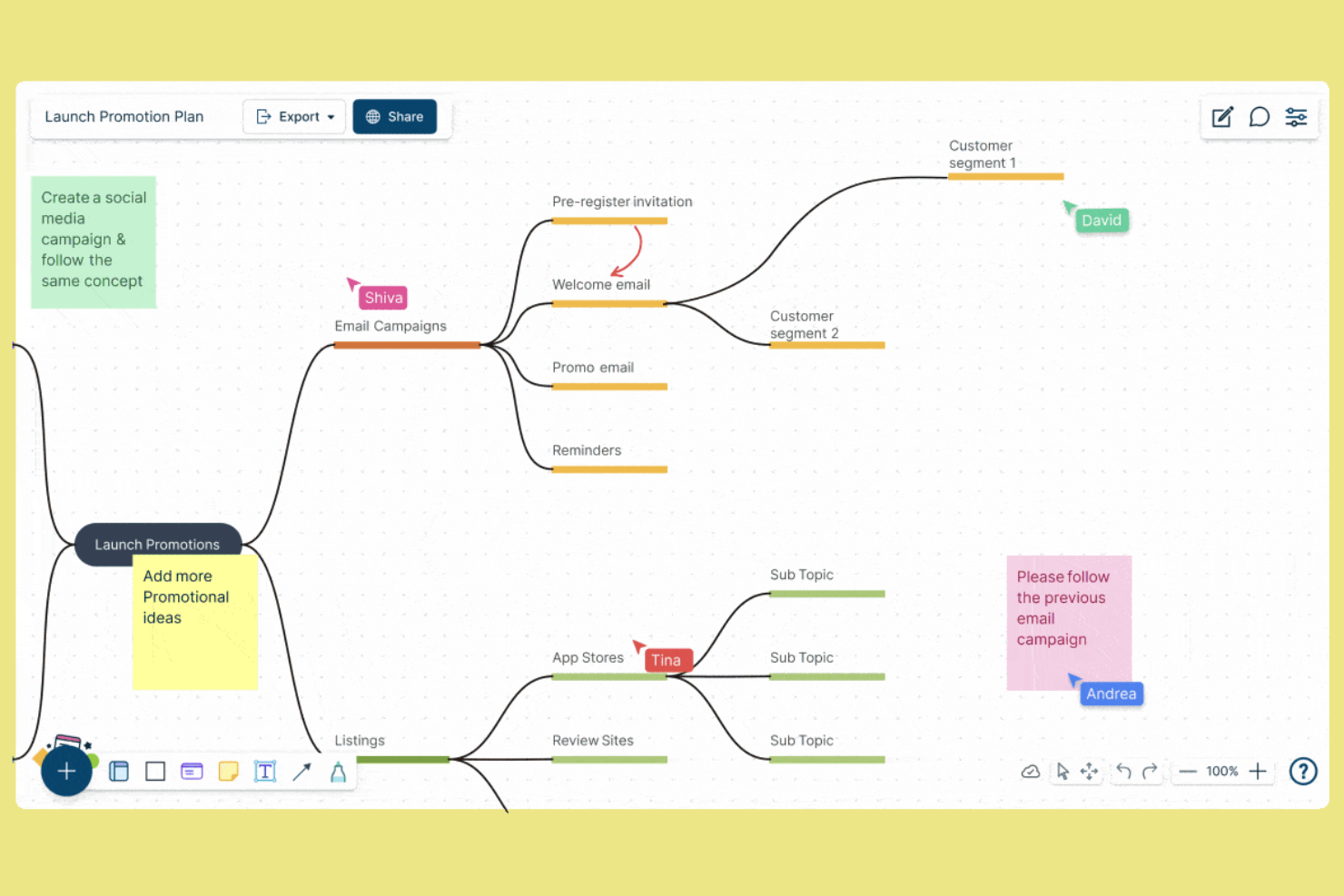 Creately screenshot - 10 Migliori Alternative a Lucidchart nel 2026