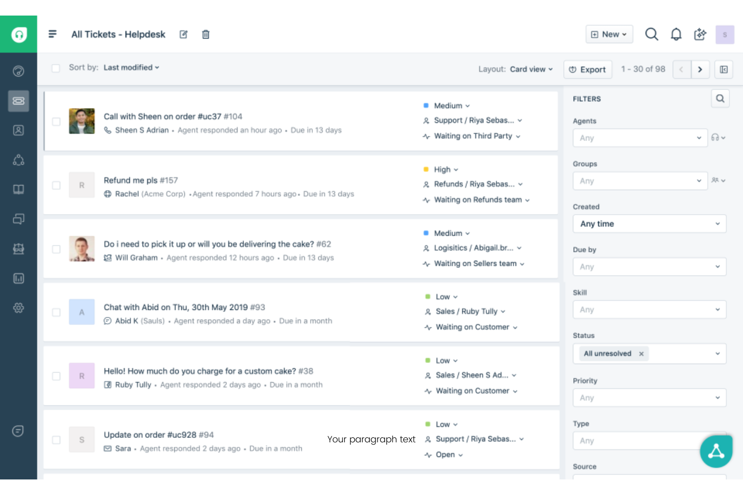 Freshdesk screenshot - Le 10 migliori alternative a OpenPhone nel 2026