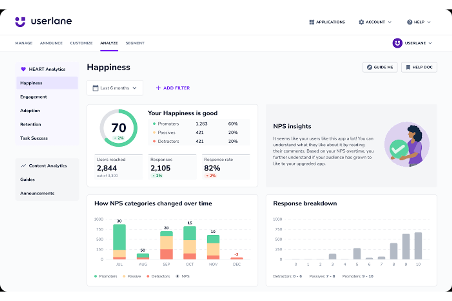 Userpilot screenshot - 10 alternative a WalkMe selezionate per 2026