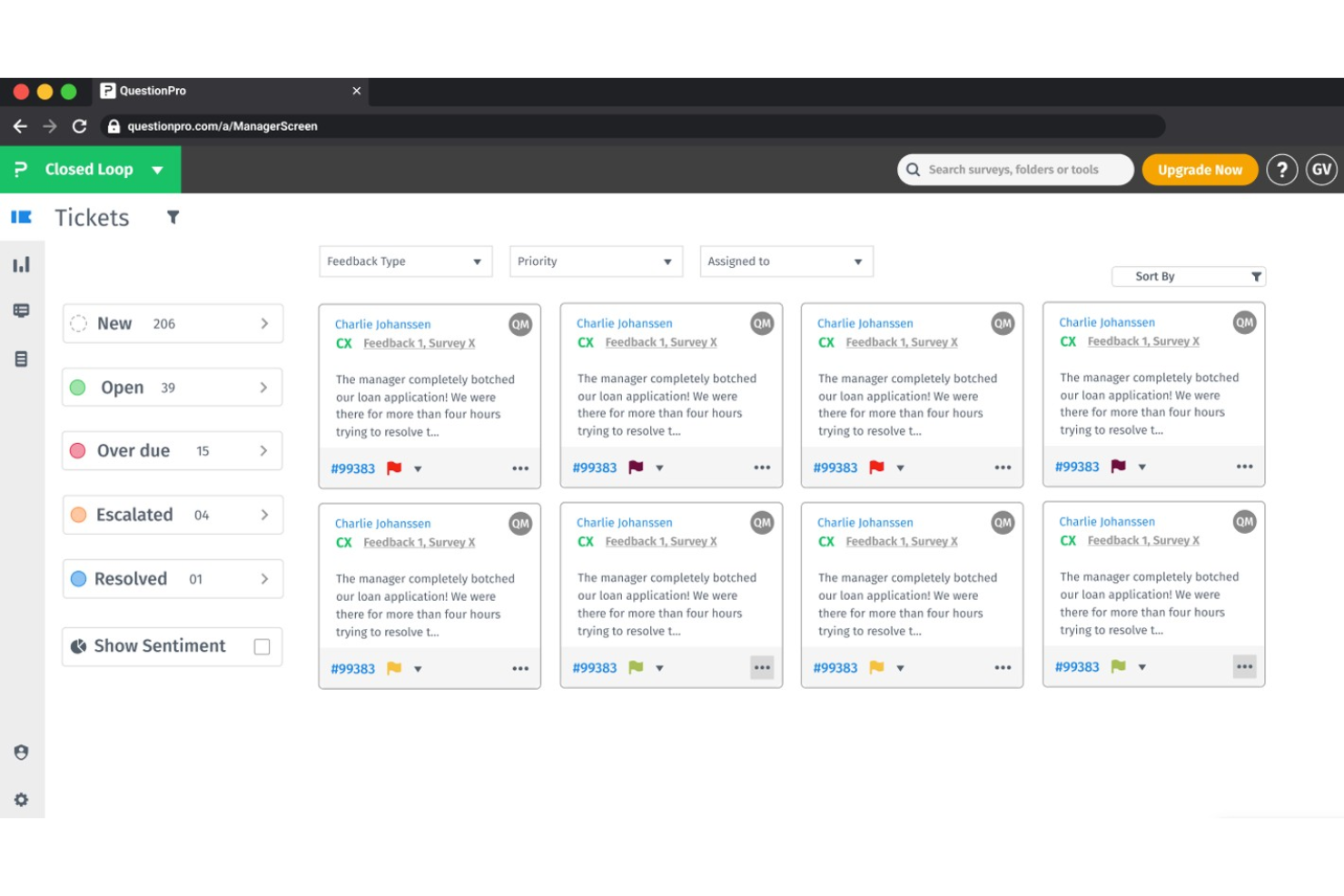 QuestionPro screenshot - 10 migliori alternative a SurveyMonkey recensite nel 2026