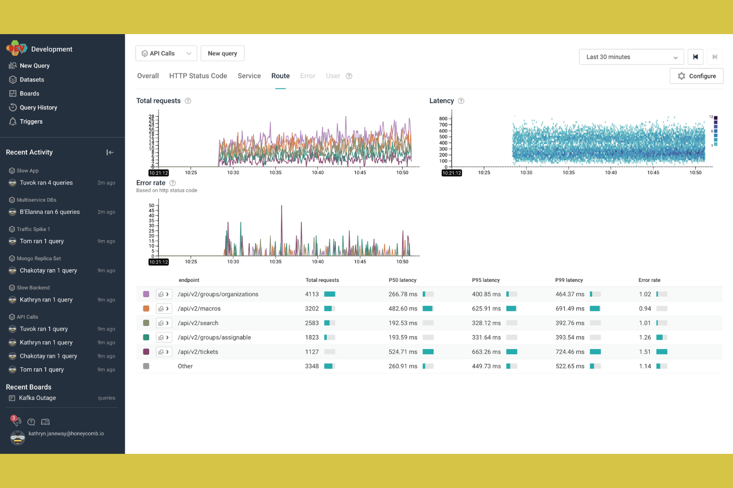 Honeycomb screenshot - 10 Mejores Alternativas a New Relic en 2026