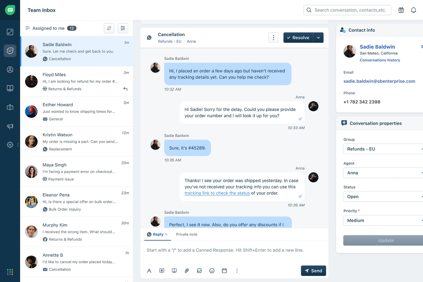 Freshdesk screenshot - 10 alternative a Sprinklr per 2026