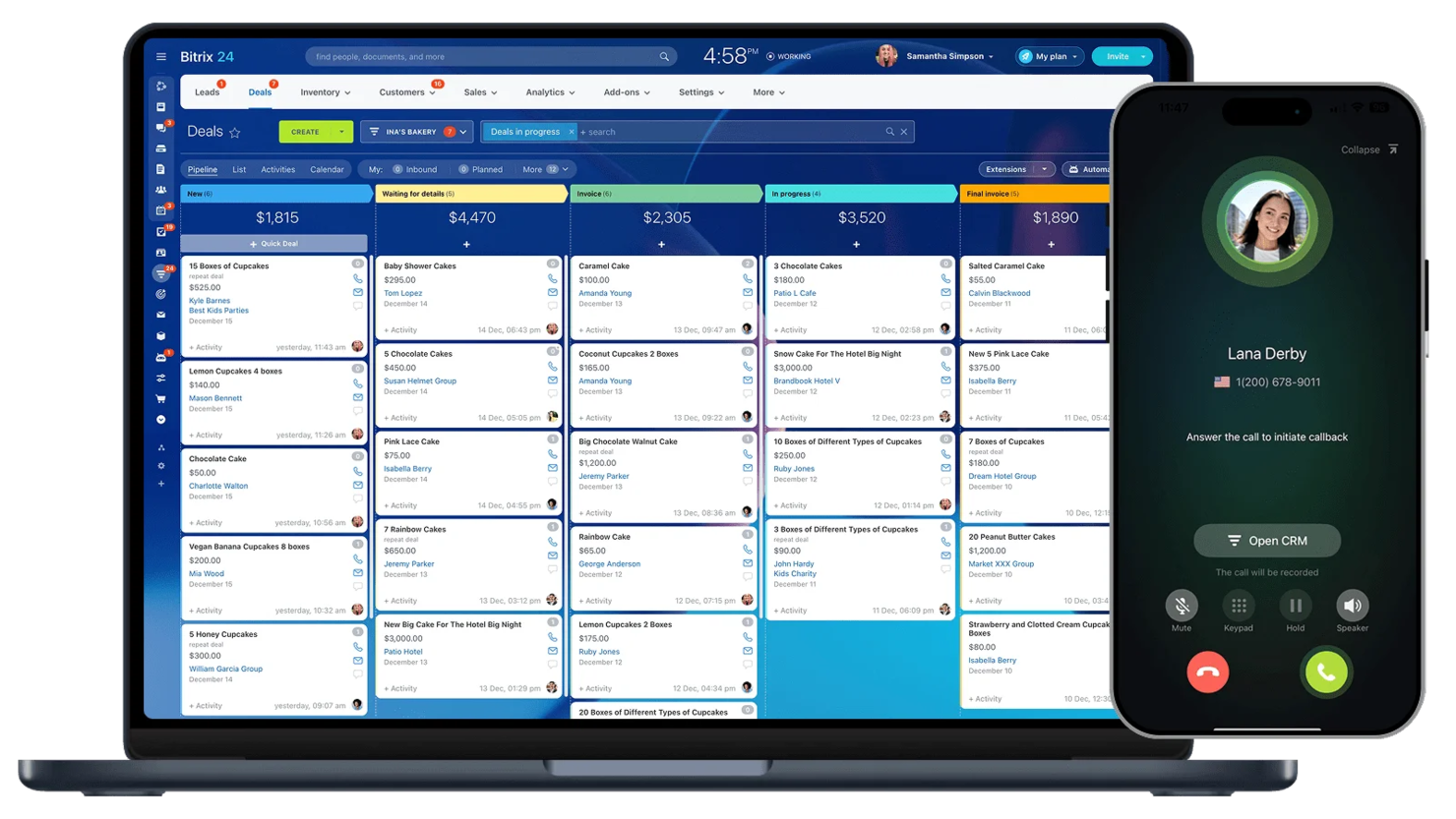 Bitrix24 screenshot - 10 Scelte di Software per Call Center Gratuiti per 2026