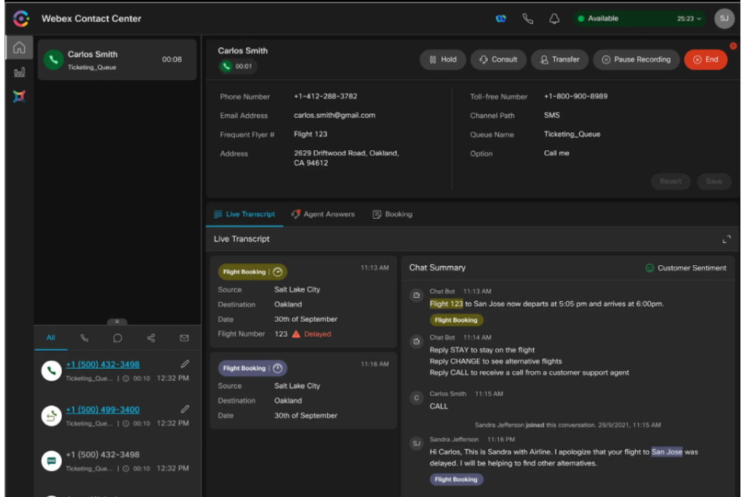 Webex screenshot - 10 Alternativas a Talkdesk para 2026