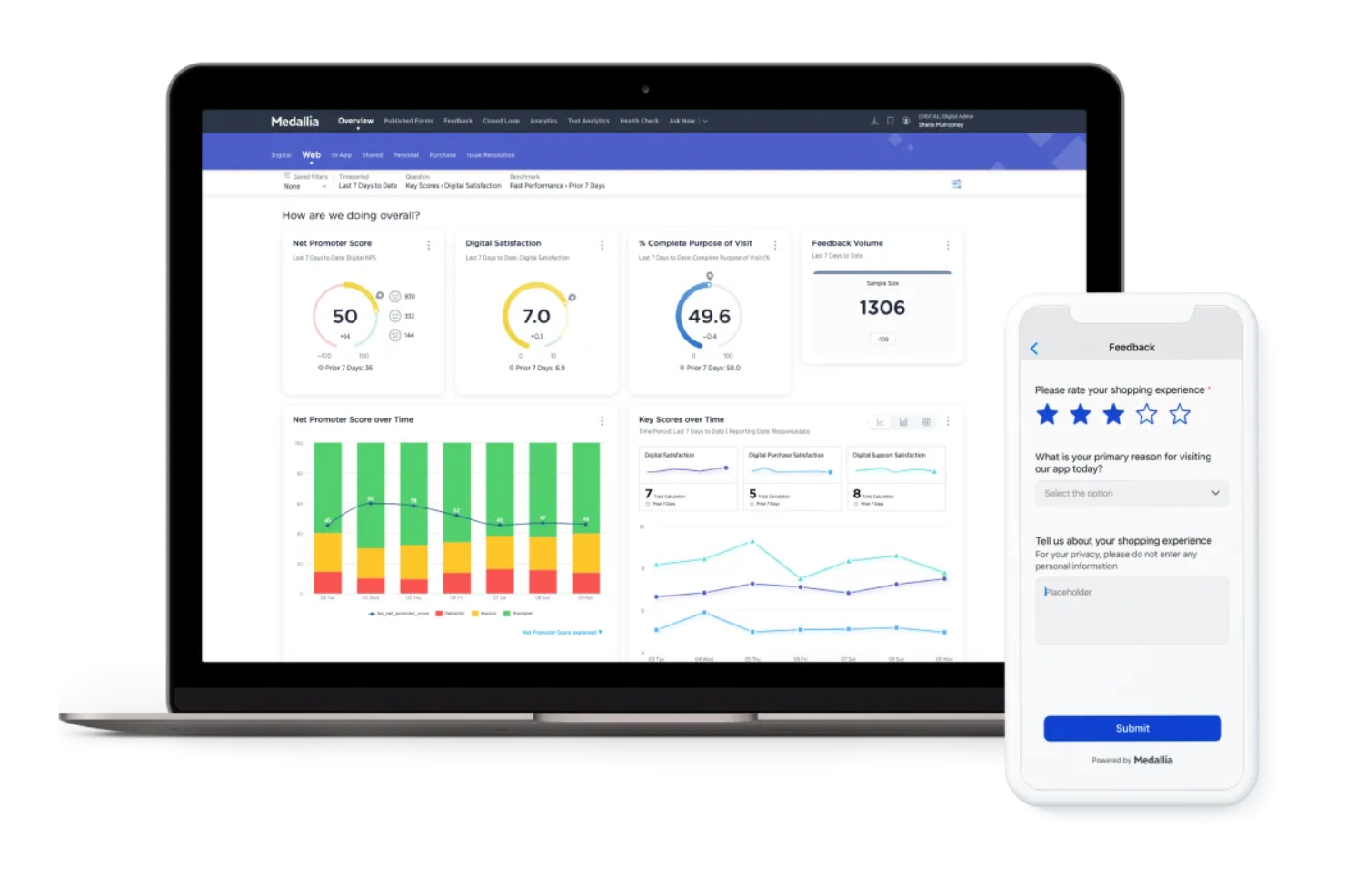 Medallia screenshot - 10 migliori alternative a Qualtrics recensite nel 2026