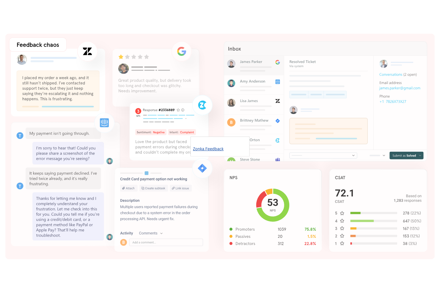 Zonka Feedback screenshot - 10 Mejores Competidores de Qualtrics Revisados en 2026