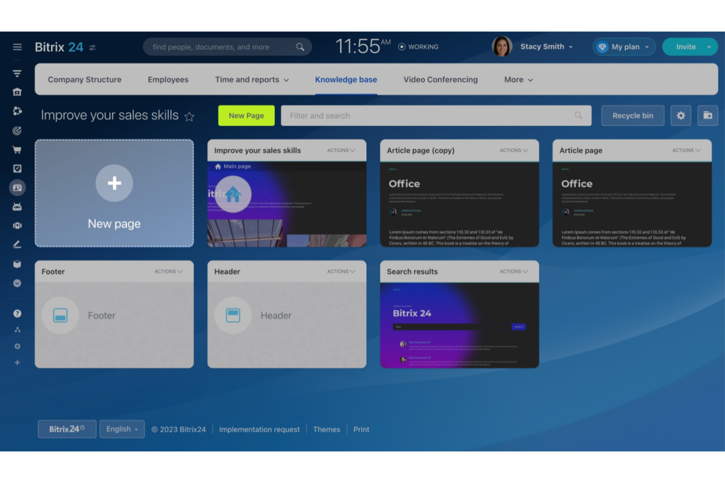 Bitrix24 screenshot - 10 migliori software gratuiti per basi di conoscenza recensiti nel 2026