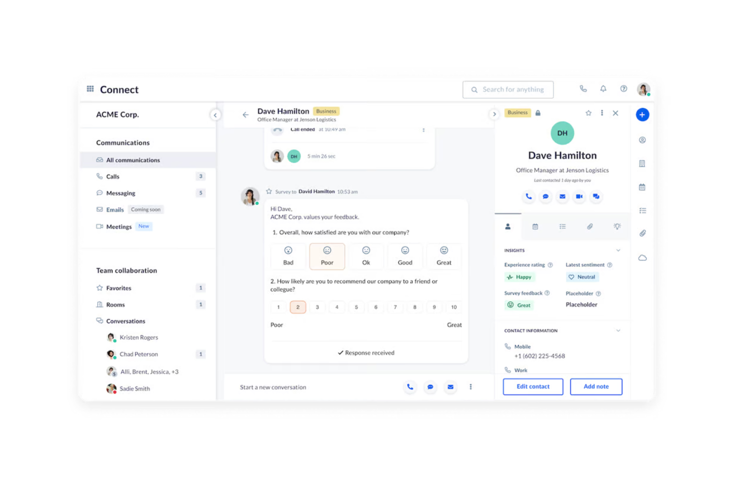 Nextiva Contact Center screenshot - 10 migliori alternative a Five9 recensite nel 2026