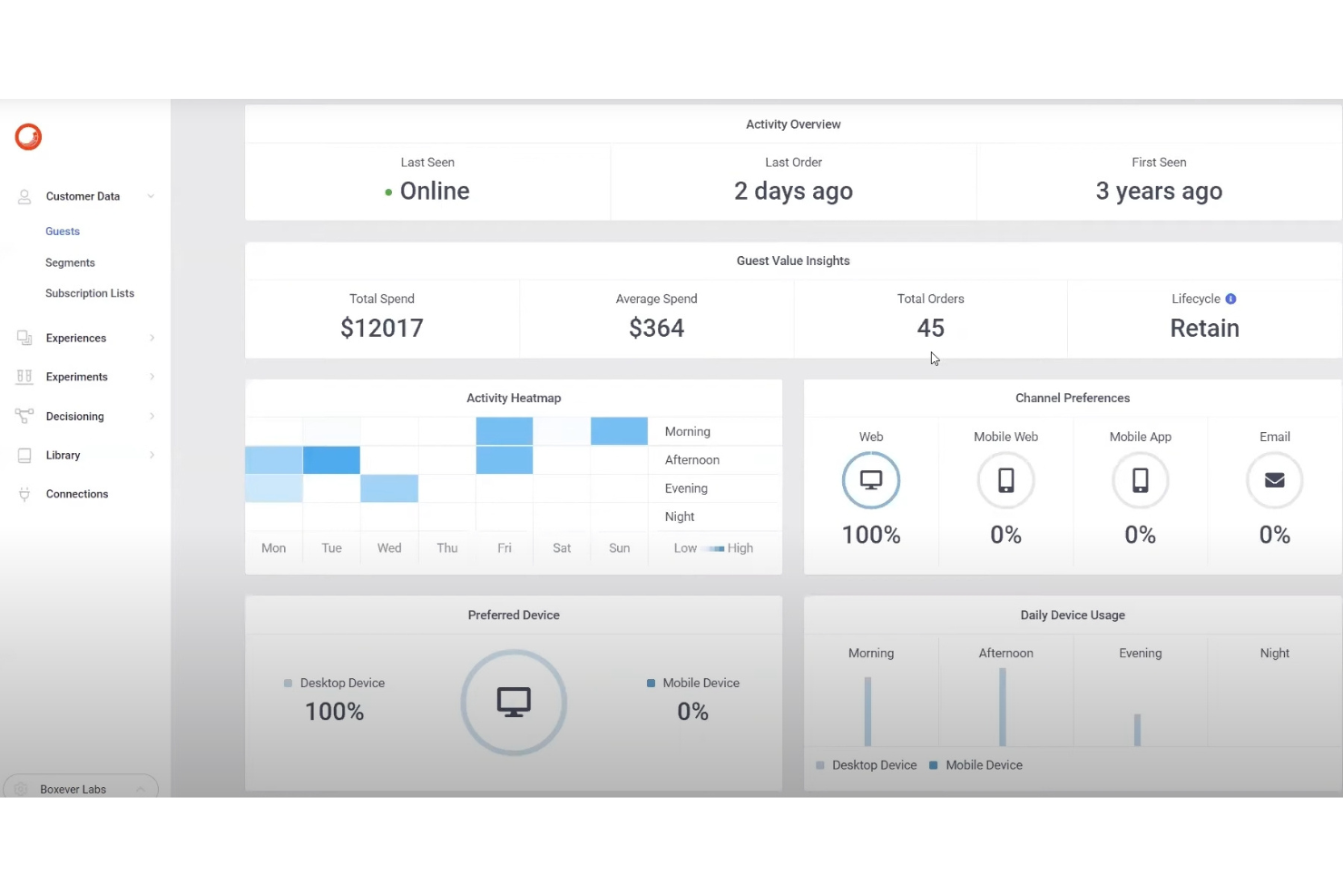 Sitecore screenshot - 10 Mejores Plataformas de Datos de Clientes en el Reino Unido Analizadas en 2026