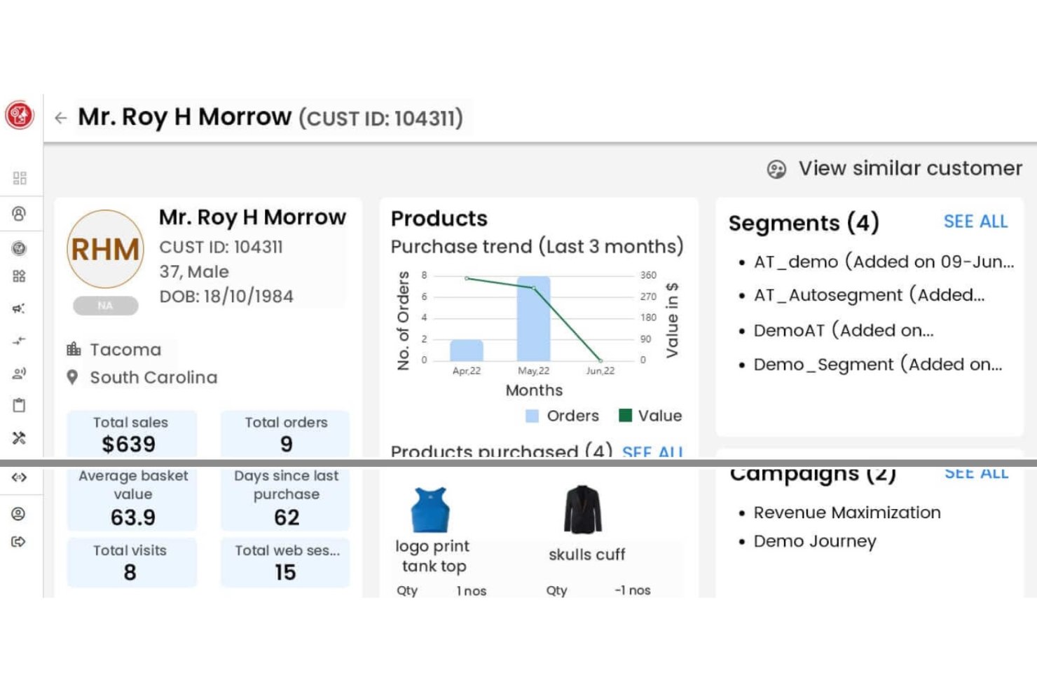 Algonomy screenshot - 10 migliori piattaforme di gestione dati dei clienti in India recensite nel 2026