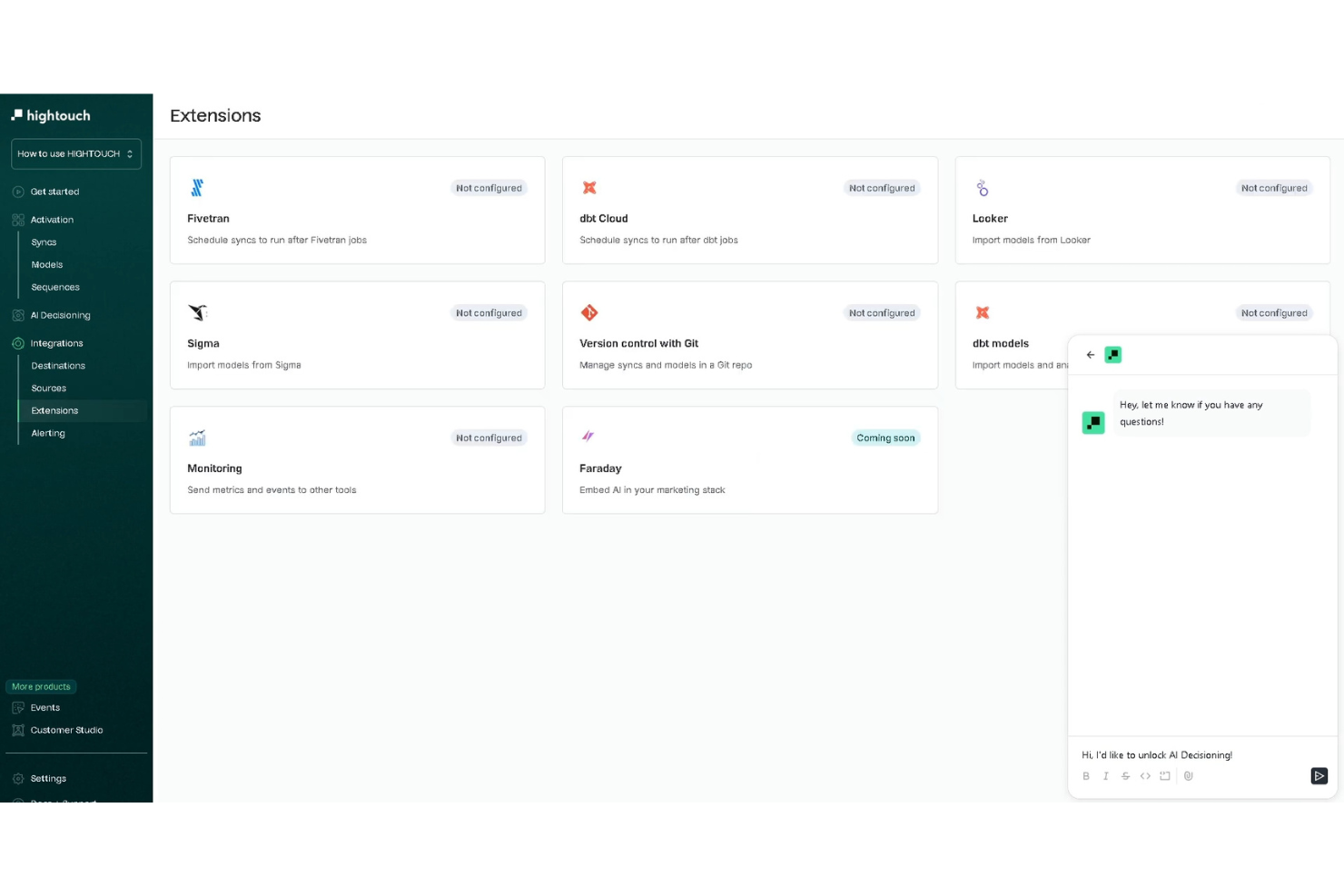 Hightouch screenshot - 10 Mejores Plataformas de Datos de Clientes para Seguros en 2026