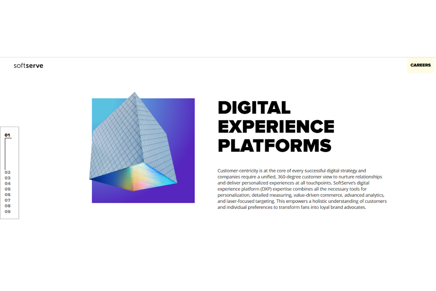 SoftServe screenshot - 10 migliori aziende di monitoraggio dell’esperienza digitale per il 2026