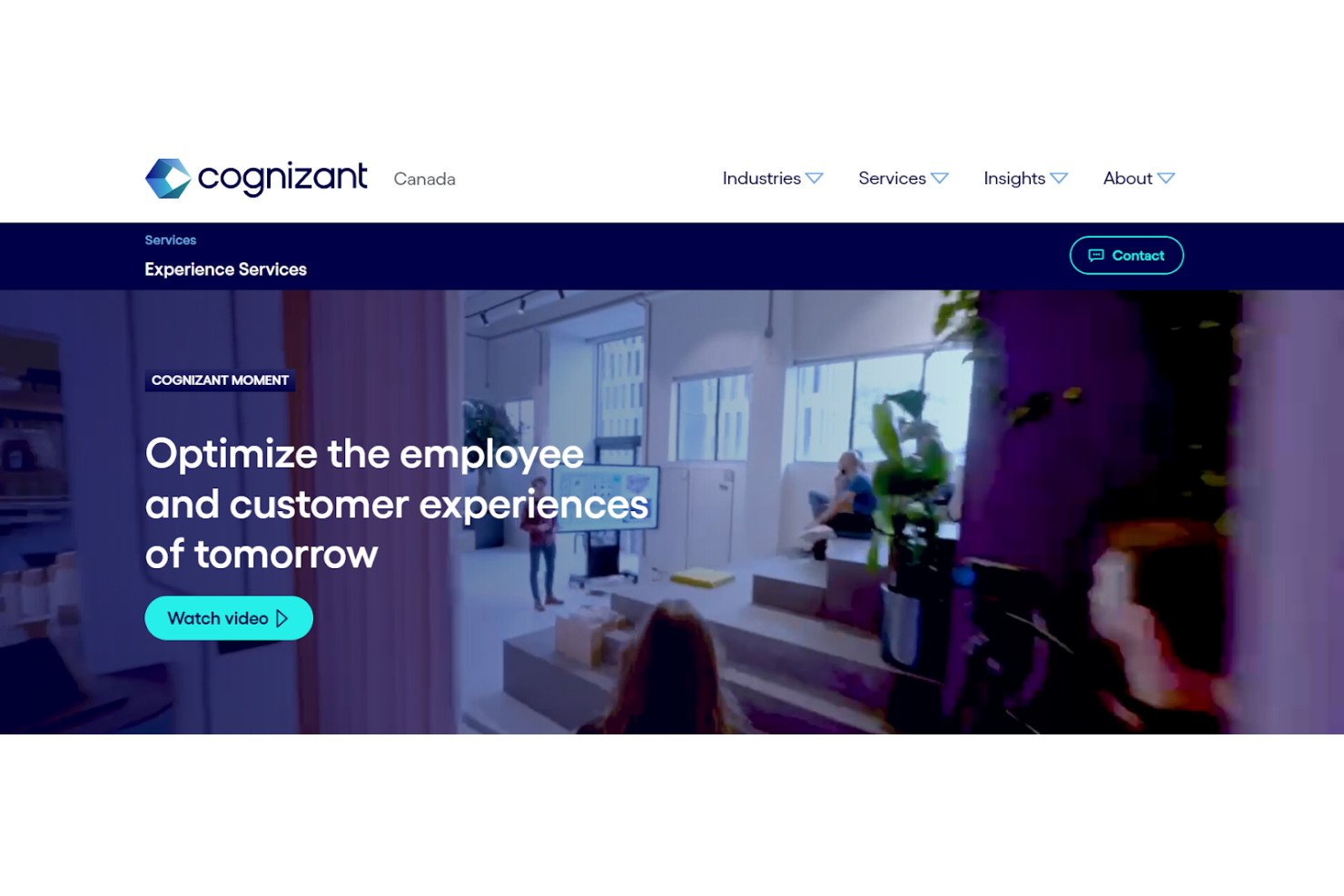 Cognizant screenshot - 10 migliori aziende di monitoraggio dell’esperienza digitale per il 2026