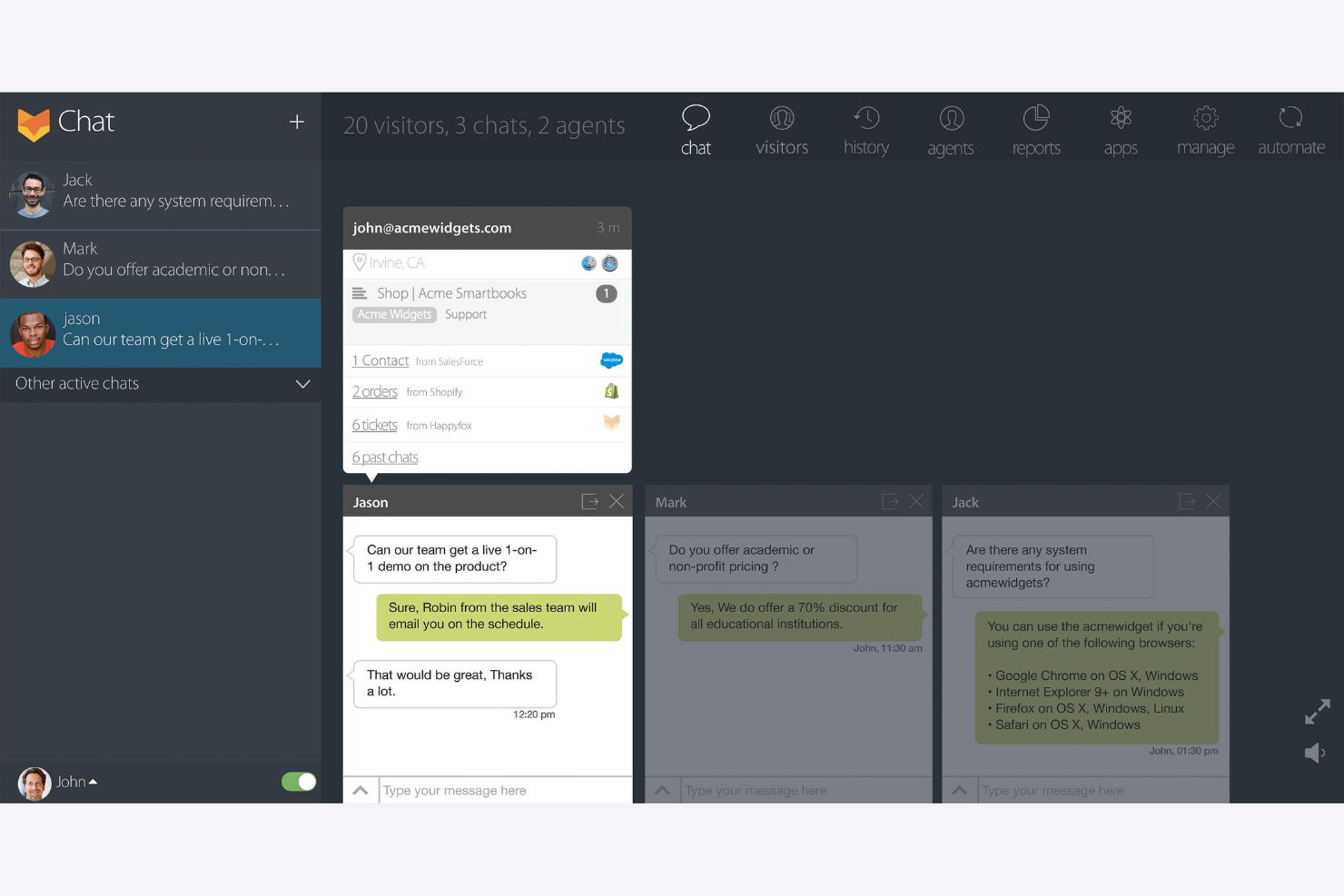 HappyFox screenshot - 10 Mejores Alternativas a Spiceworks Analizadas en 2026