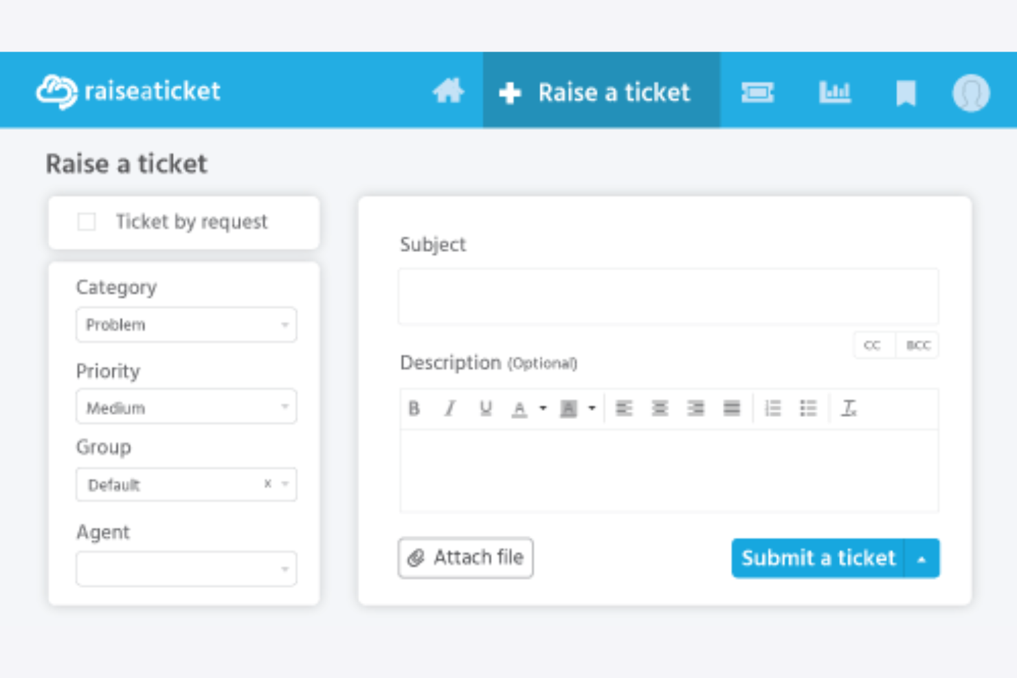 Raiseaticket screenshot - 10 Mejores Alternativas a Spiceworks Analizadas en 2026