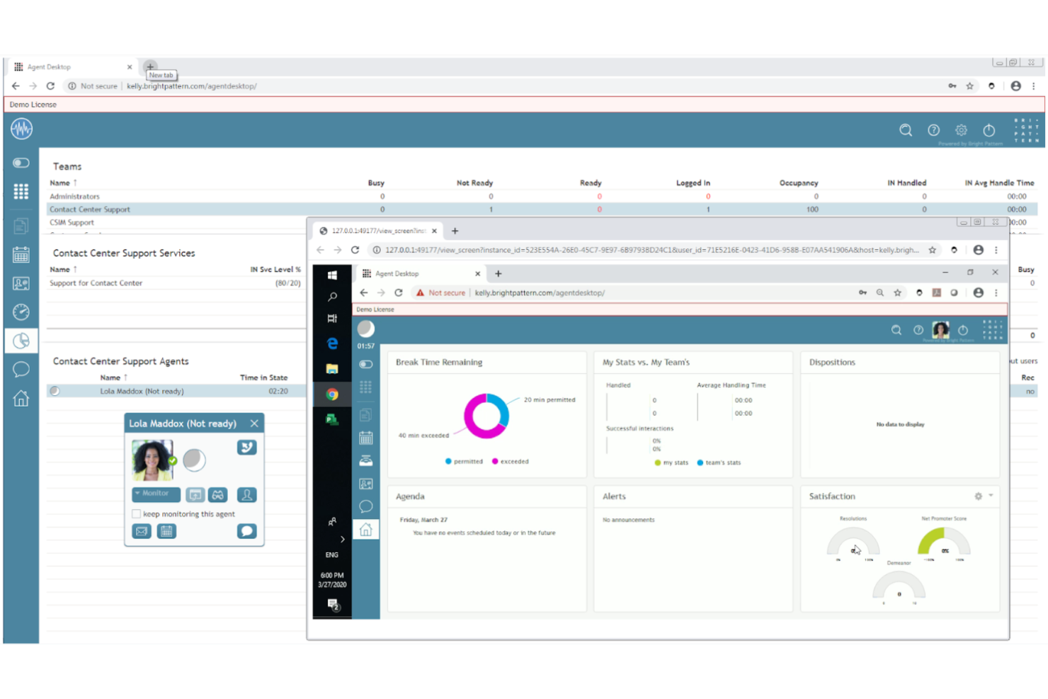 Bright Pattern screenshot - 10 mejores opciones de software de garantía de calidad para centros de llamadas en 2026