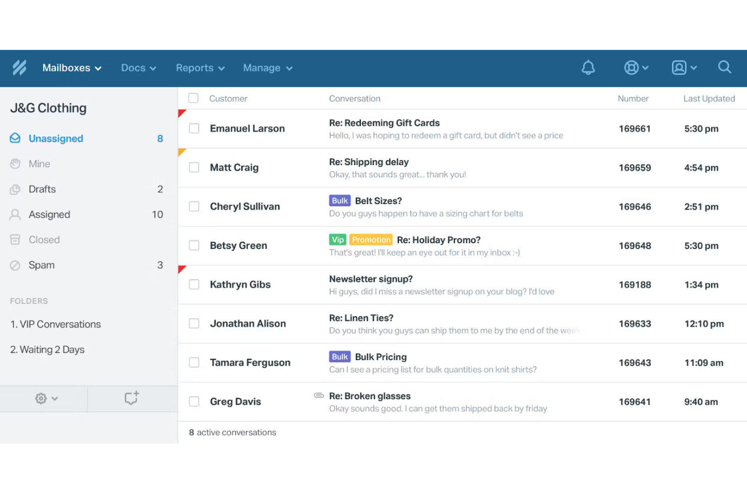 Help Scout screenshot - 10 migliori software di helpdesk AI recensiti nel 2026