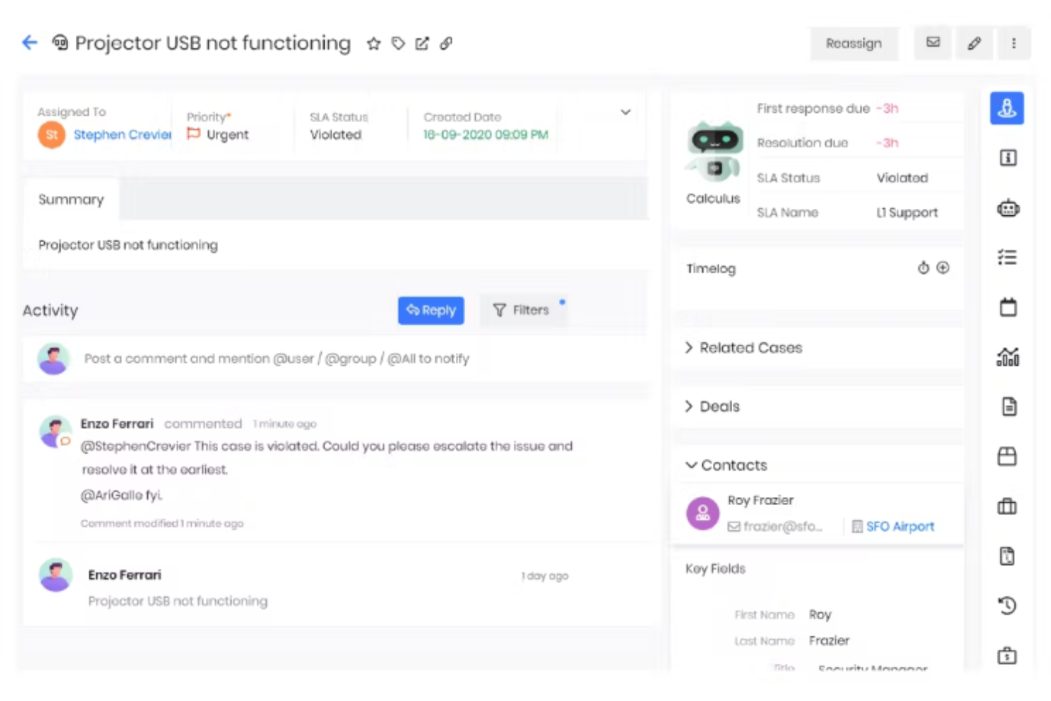 Vtiger screenshot - 10 Migliori alternative a Kayako recensite nel 2026