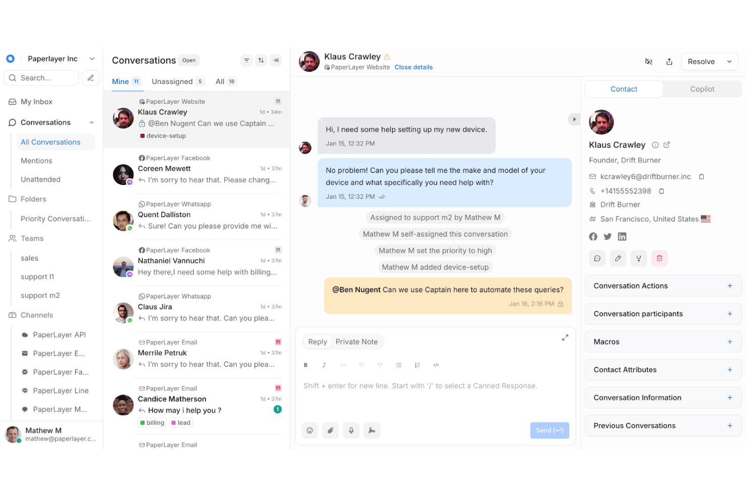 Chatwoot screenshot - 10 Mejores Alternativas a Kayako Revisadas en 2026