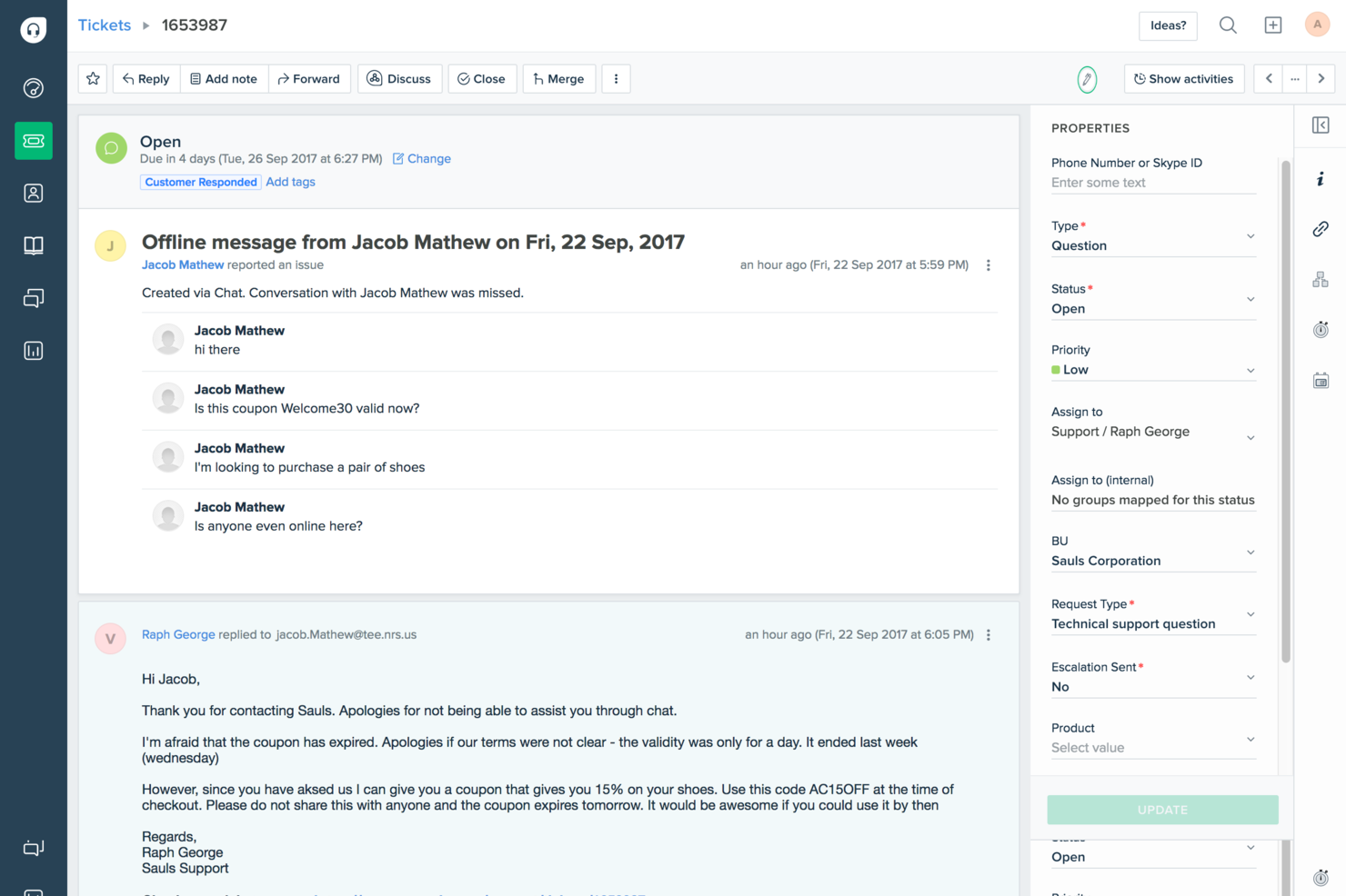 Freshdesk screenshot - 10 Mejores Alternativas a Zendesk Analizadas en 2026
