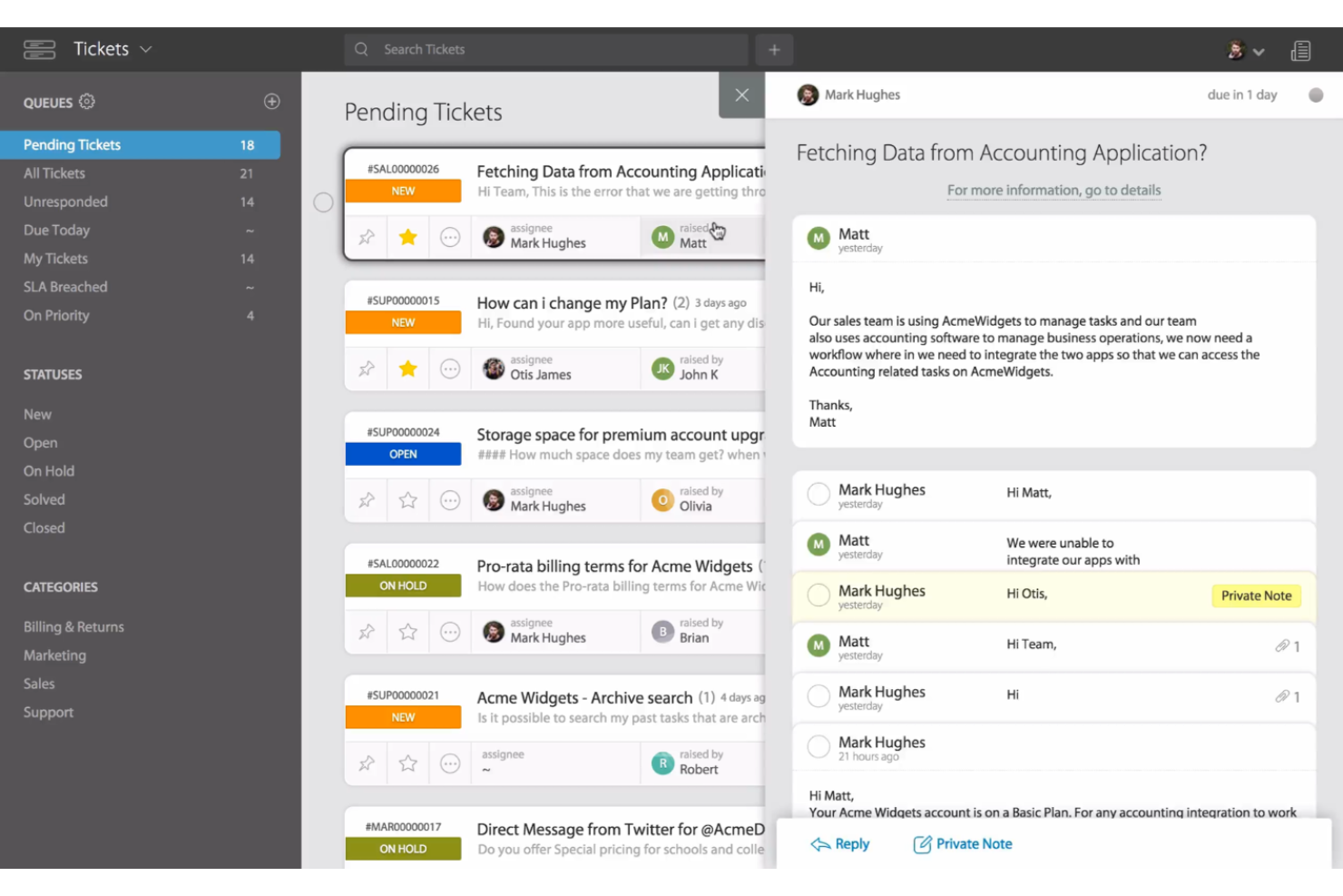 HappyFox screenshot - 10 Mejores Alternativas a Zendesk Analizadas en 2026