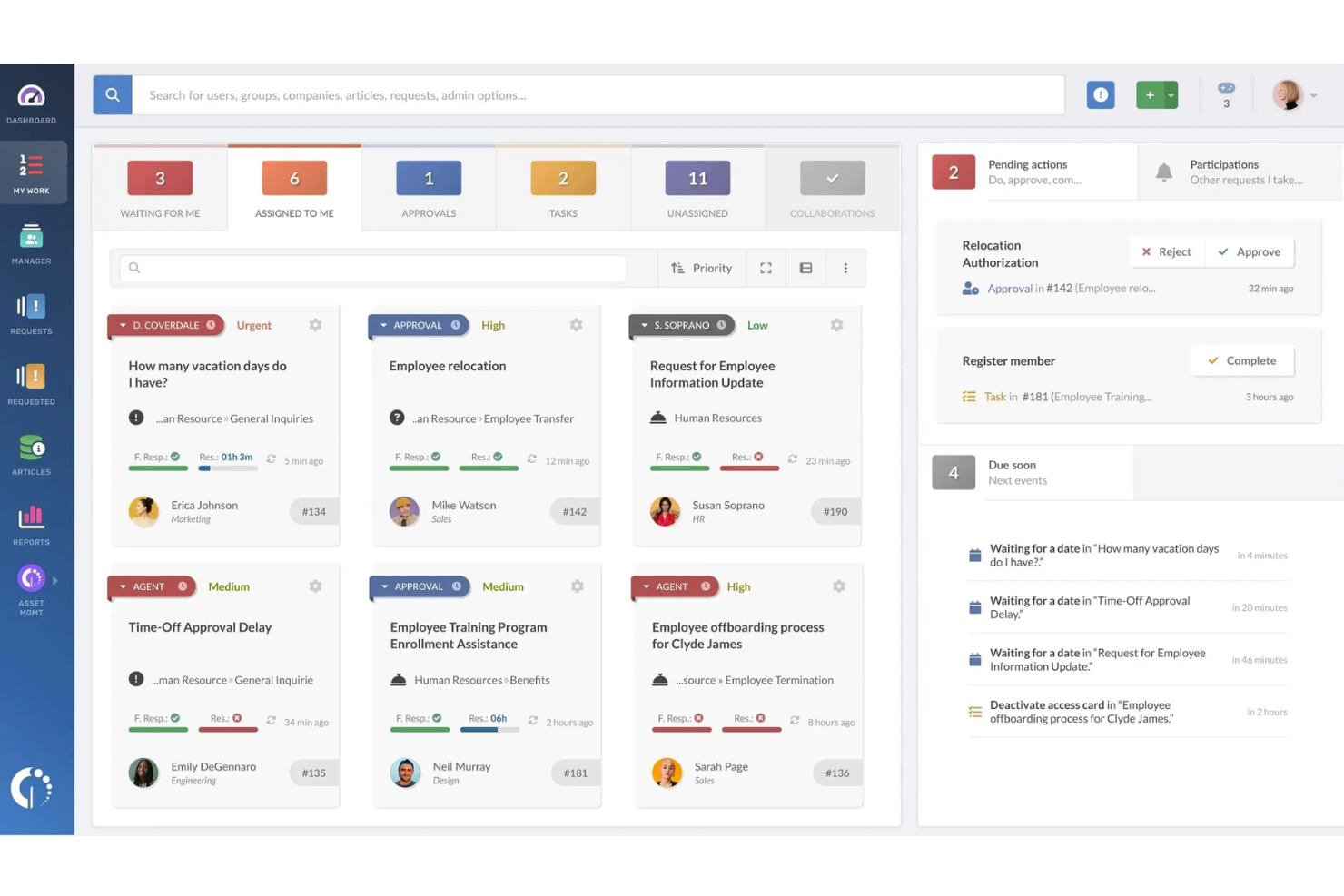 InvGate Service Management screenshot - 10 migliori alternative a osTicket recensite nel 2026