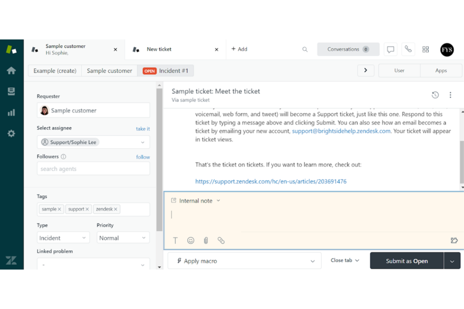 Zendesk screenshot - 10 mejores software de centros de llamadas con IA revisados en 2026