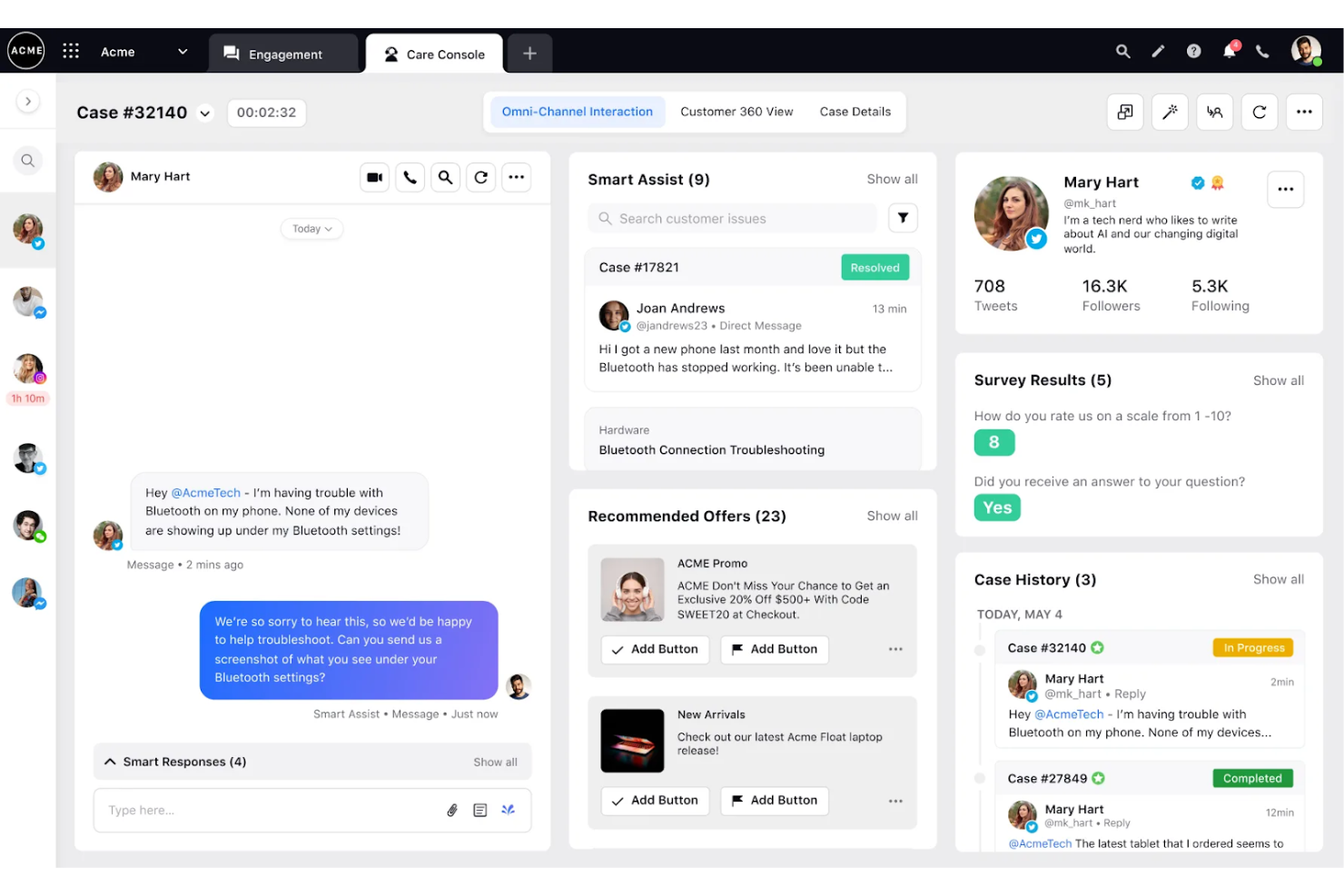 Sprinklr screenshot - 10 mejores herramientas de gestión de interacciones con clientes para 2026