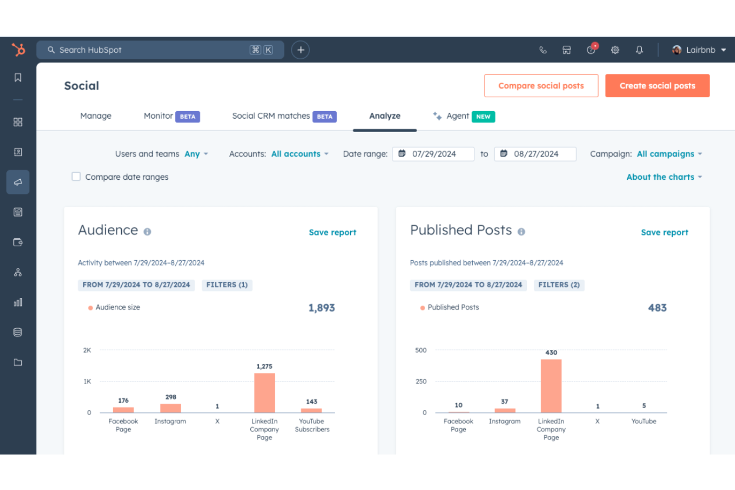 HubSpot Service Hub screenshot - 10 Mejores Programas de Atención al Cliente en Redes Sociales Analizados en 2026