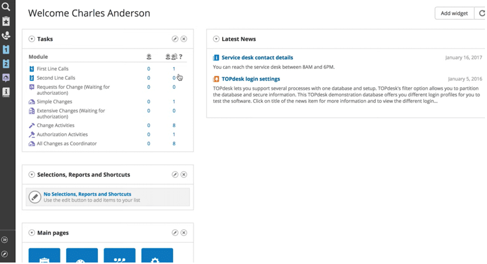 TOPdesk screenshot - 10 Mejores Alternativas a ServiceNow Analizadas en 2026
