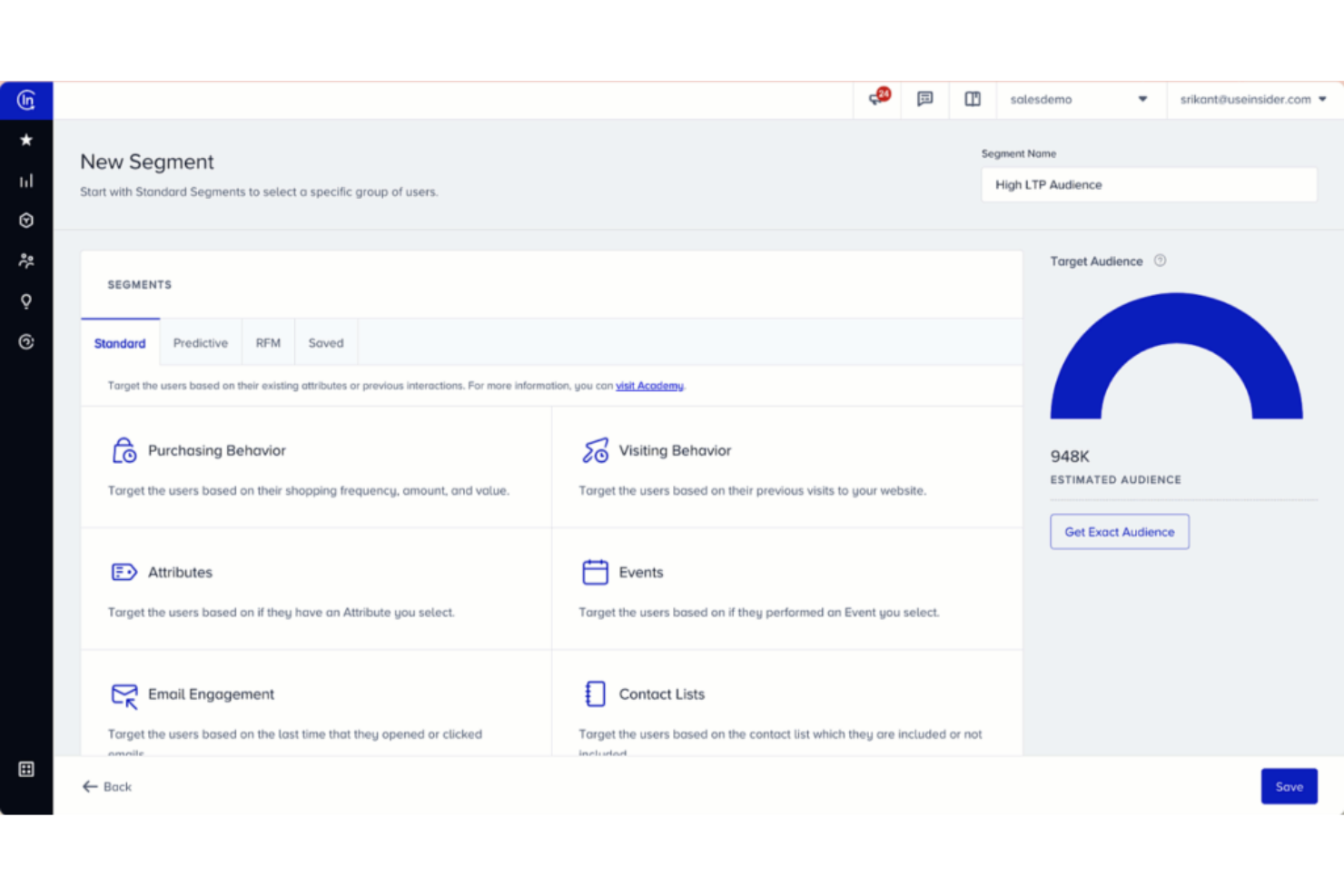 Insider One screenshot - 10 migliori software di analisi del percorso cliente per il 2026