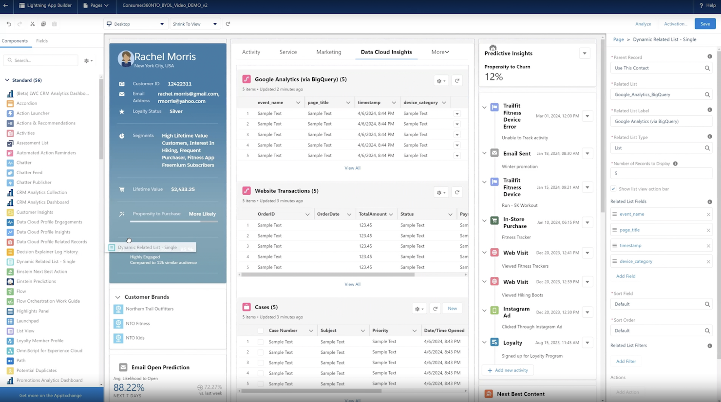 Salesforce Data Cloud screenshot - 10 Migliori piattaforme di gestione dei dati dei clienti del 2026