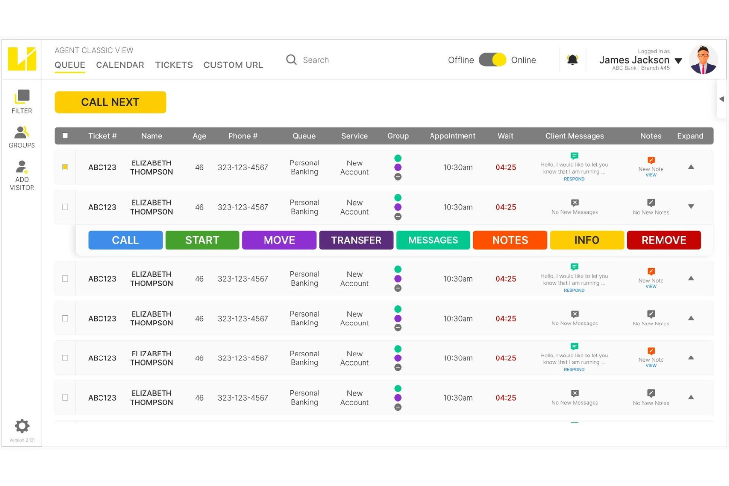 Qtrac screenshot - 10 migliori software per la gestione dei flussi dei clienti del 2026