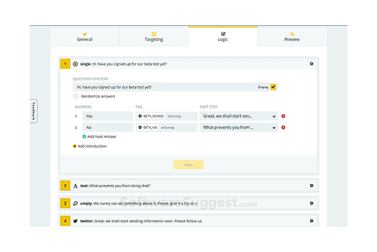 Survicate screenshot - Le 10 migliori soluzioni di software per sondaggi aziendali per il 2026