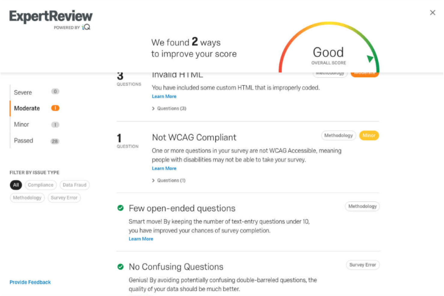 Qualtrics screenshot - 10 Migliori Creatori di Sondaggi Gratuiti del 2026: Confronto