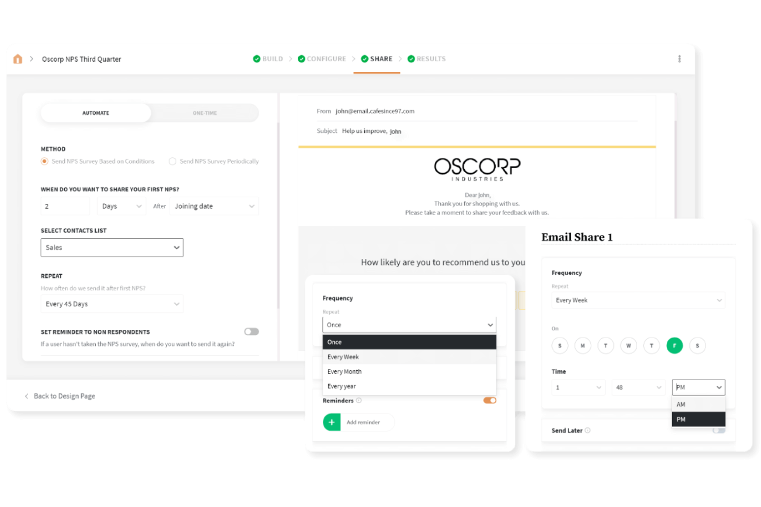 SurveySparrow screenshot - 10 Mejores Software de Análisis de Encuestas de 2026: Comparados