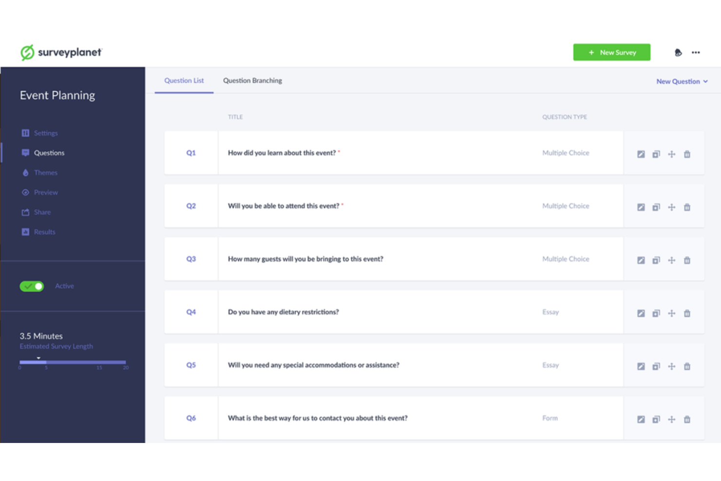 SurveyPlanet screenshot - 10 Mejores Creadores de Encuestas Gratis de 2026: Comparados