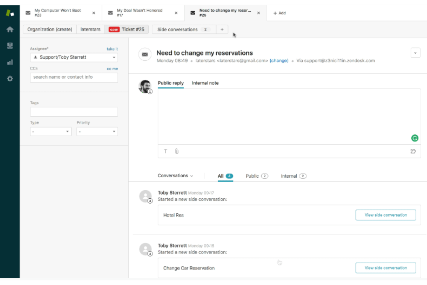 Zendesk screenshot - 10 migliori software di help desk aziendale del 2026