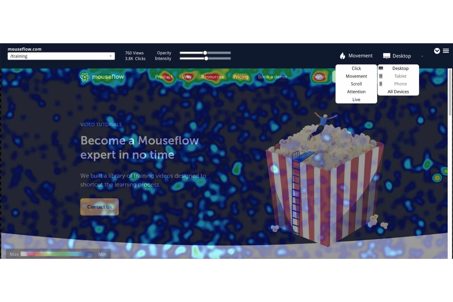 Mouseflow screenshot - 10 migliori strumenti per la mappatura del customer journey nel 2026