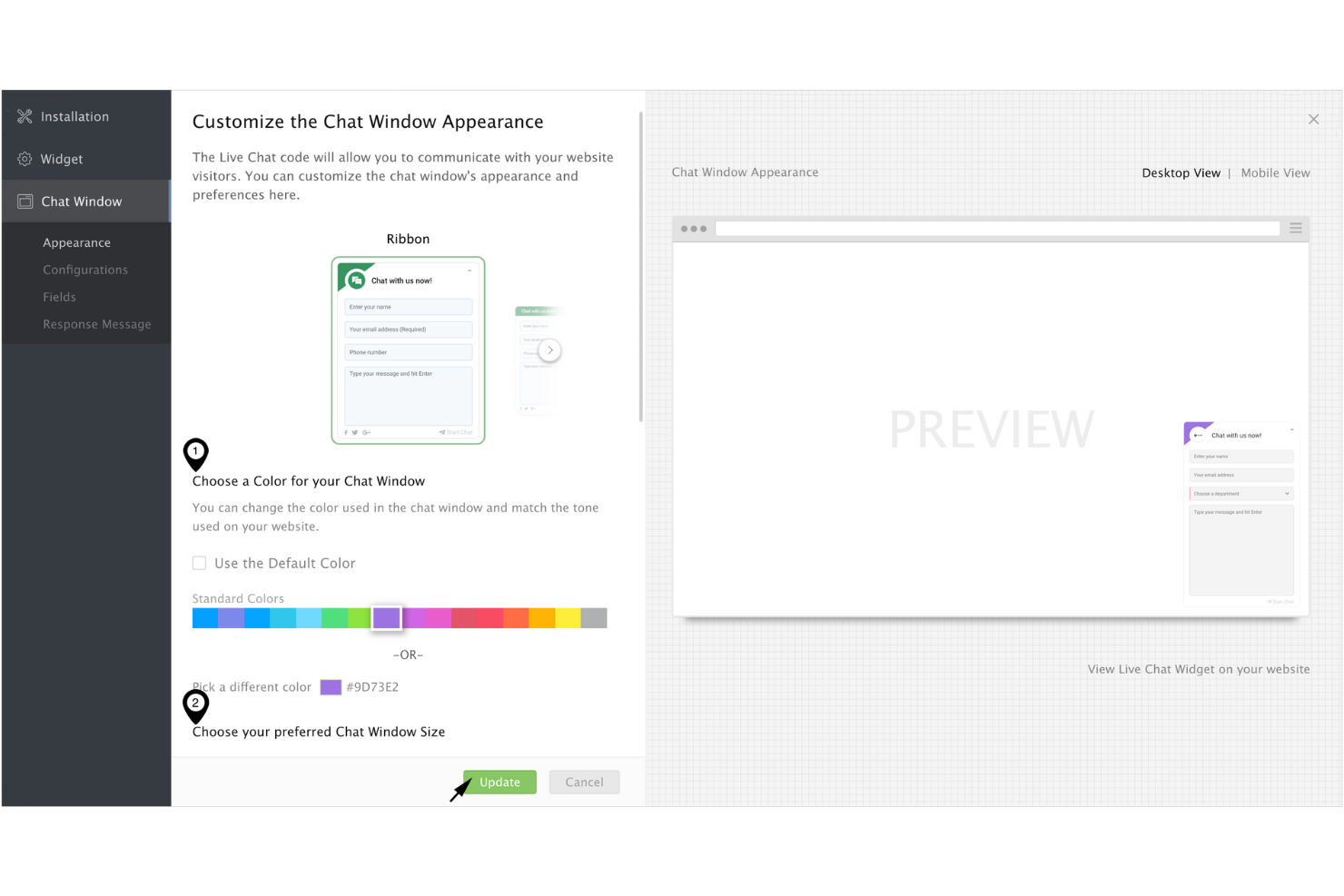 Zoho SalesIQ screenshot - 10 Migliori piattaforme di messaggistica per clienti per team nel 2026