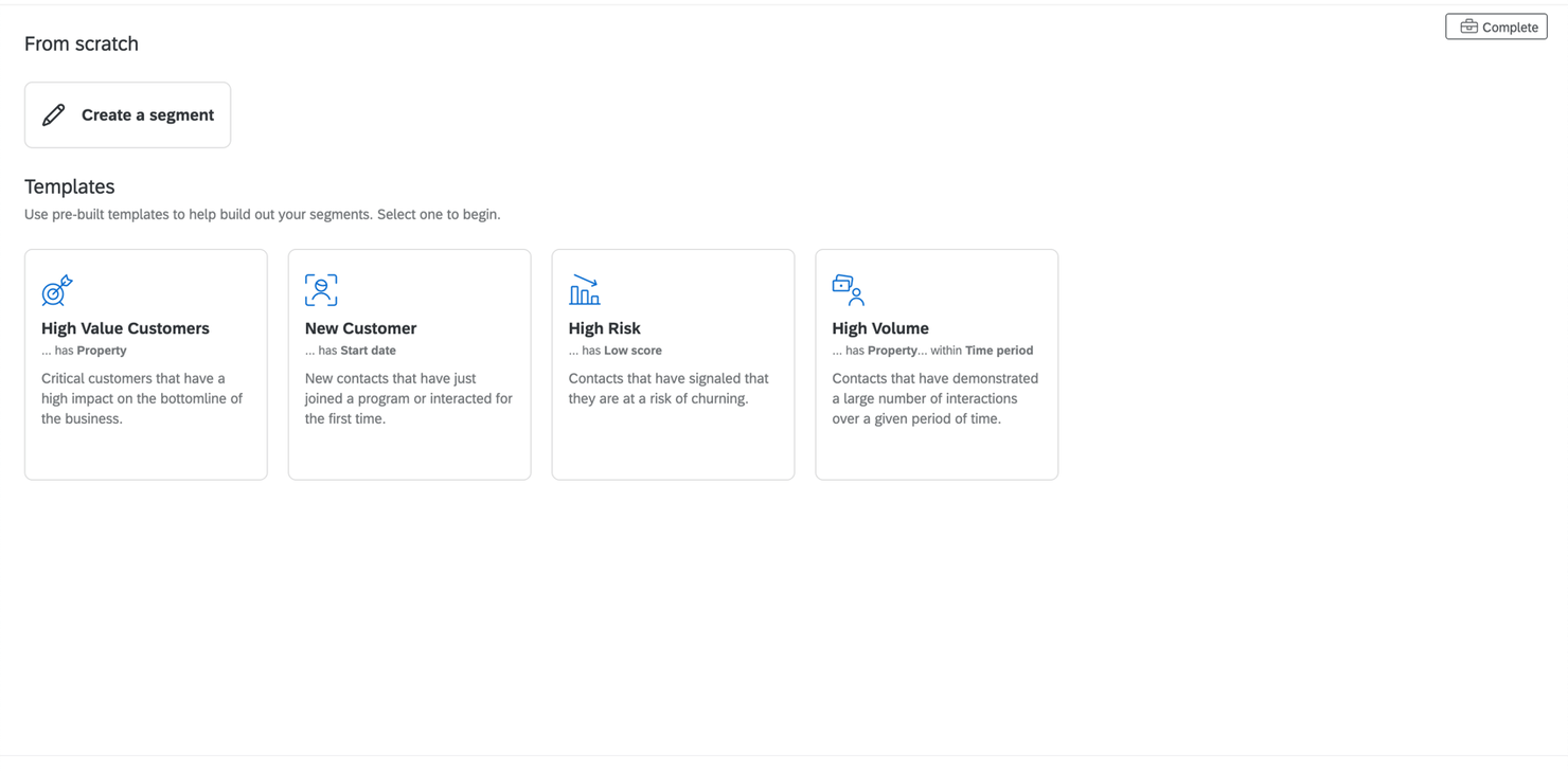 Qualtrics Customer Experience screenshot - 10 migliori piattaforme di segmentazione clienti per il 2026