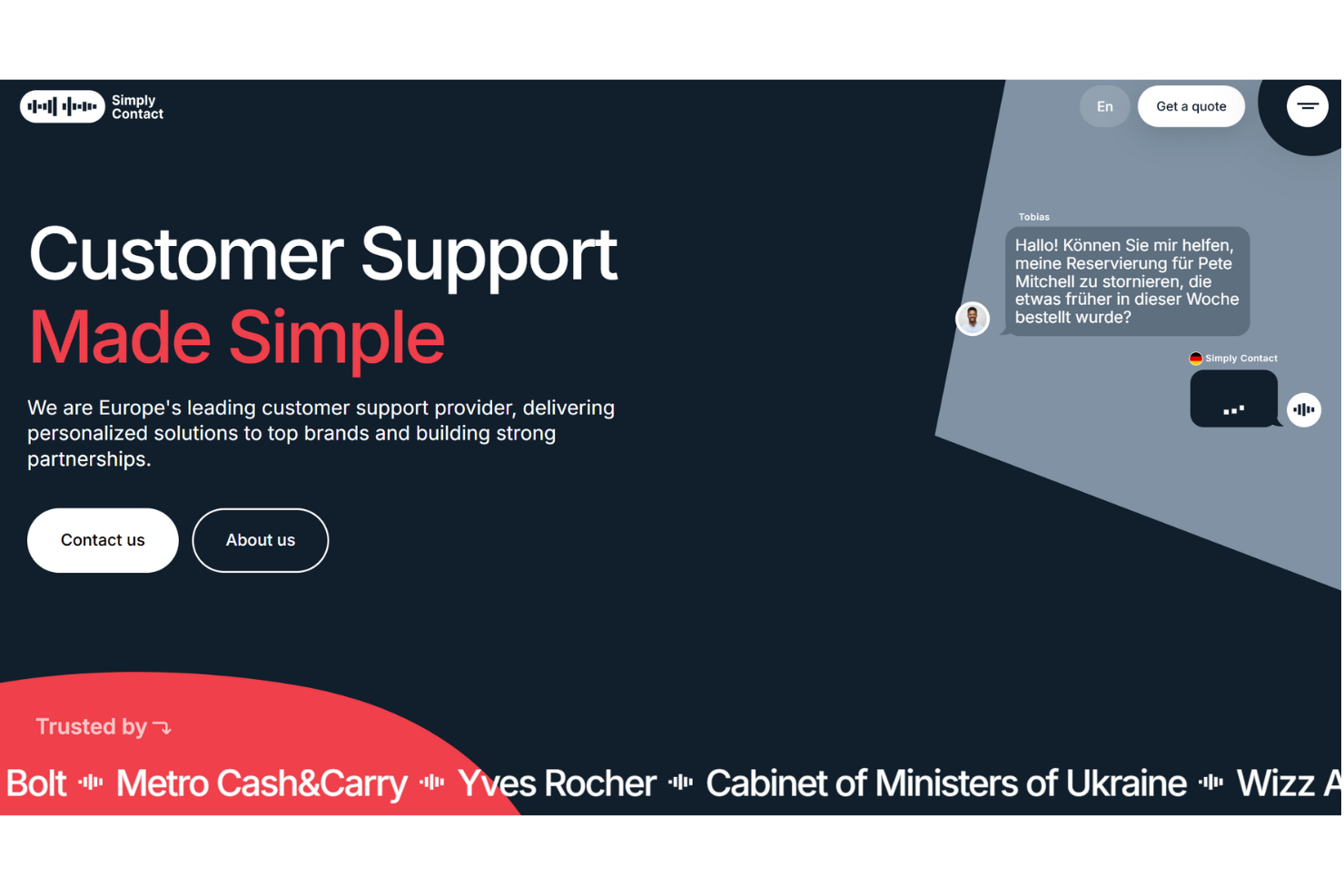 Simply Contact screenshot - 10 Migliori Aziende di Esternalizzazione del Servizio Clienti per il 2026