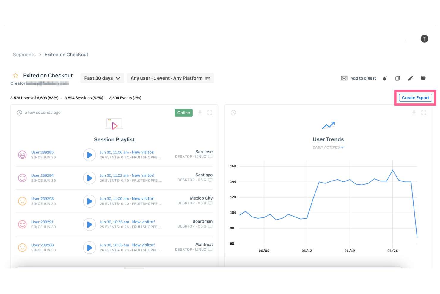 Fullstory screenshot - 10 Mejores Software de Seguimiento de Clientes en 2026